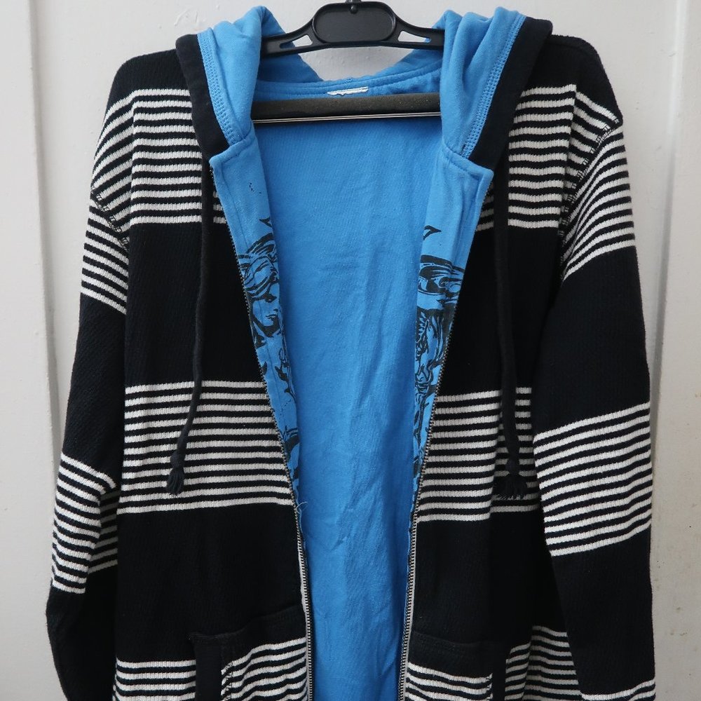 Billabong Reversible Hoodie Jacket Black/Blue S